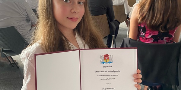 Stypendyści Prezydenta Miasta Białegostoku w dziedzinie twórczości artystycznej rok szkolny 2025/2026