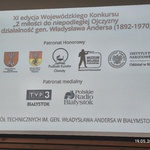 baner z nazą i patronatami konkursu